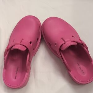 Free People Pink Slippers Minimalist Design.  They Run Large. I Wear A 6 And The